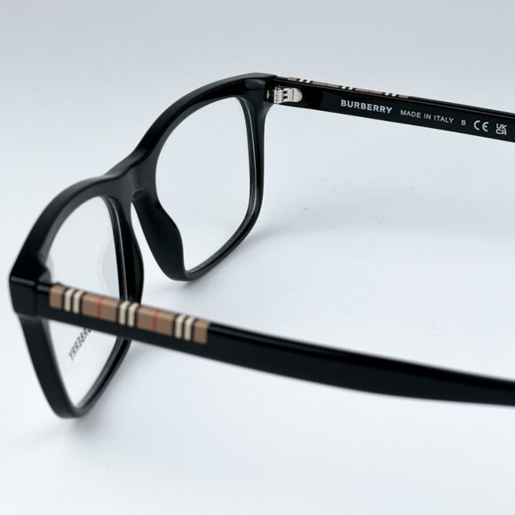 Burberry BE2334 3001 Elm BRAND NEW Eyeglasses Black Rectangle Unisex - Picture 9 of 11